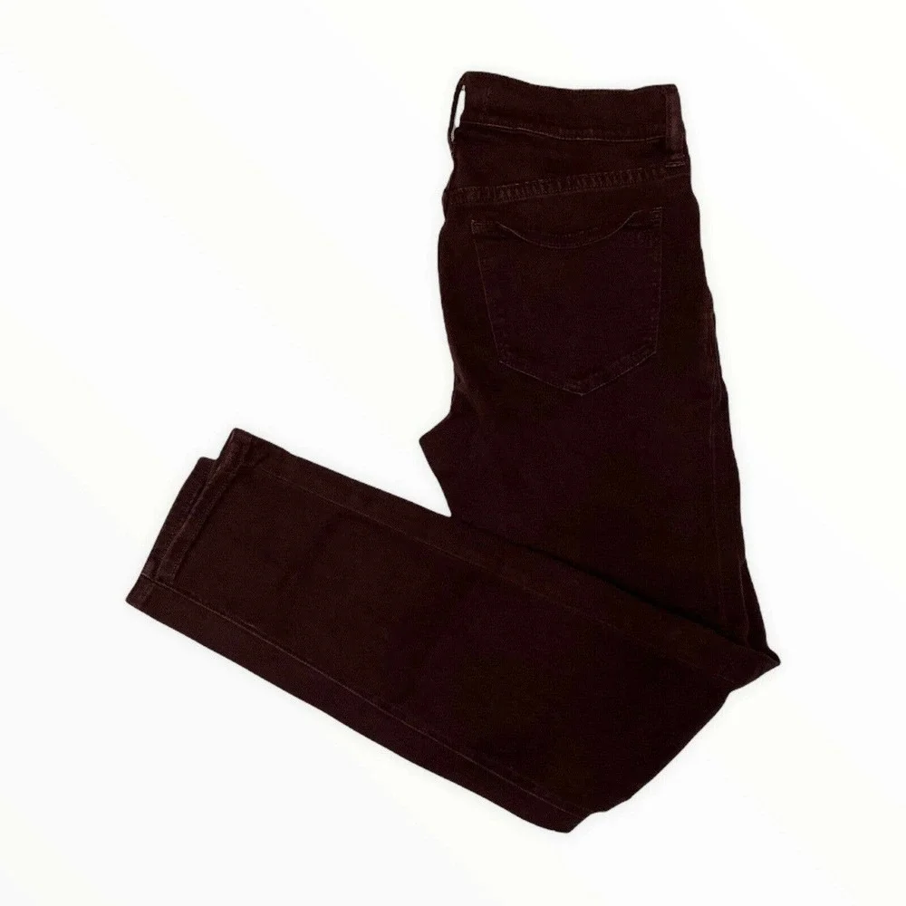 Madewell Skinny Skinny Burgandy Denim Jeans Size 25 Style # F3004 - Picture 1 of 10